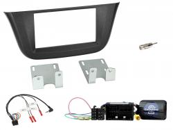 Einbauset mit Lenkradadapter f�r Doppel DIN Autoradio in Iveco Daily (2020-2026)