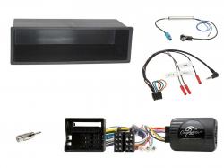 Einbauset mit Lenkradadapter f�r DIN Autoradio in Peugeot 307 (2006-2009)