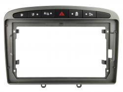 Einbaurahmen f�r 9 Zoll Autoradio in Peugeot 308 (09/2007-07/2015) - grau