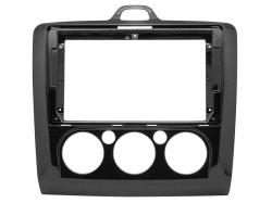 Einbaurahmen f�r 9 Zoll Autoradio in Ford Focus manuelle Klimaanlage (2004-2011) - Klavierlack