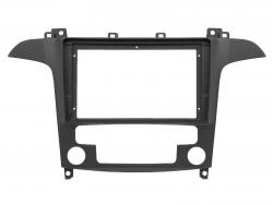Einbaurahmen f�r 9 Zoll Autoradio in Ford Galaxy / S-Max Klimatronik (2006-2015) - schwarz