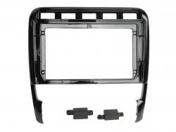 Einbaurahmen f�r 9 Zoll Autoradio in Porsche Cayenne (9PA/955, 02/2007-02/2010) - schwarz