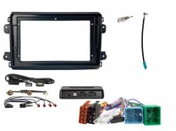 Einbauset mit Lenkradadapter f�r 9 Zoll Autoradio in Citroen Jumper, Opel, Fiat, Peugeot (ab 2024)