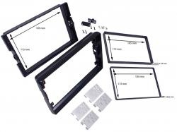 Universal Montagekit f�r 9 Zoll Monitore in 2ISO Radioblenden mit 183 x 113mm �ffnung