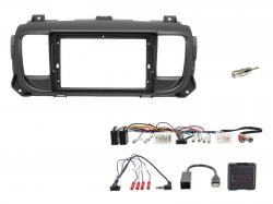 Einbauset mit Lenkradadapter f�r 9 Zoll Autoradio in Mitsubishi Pajero (2014-2018), Outlander - CAN