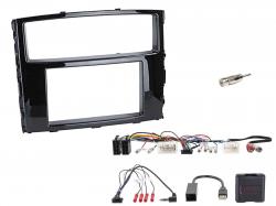 Einbauset mit Lenkradadapter f�r Doppel DIN Autoradio in Mitsubishi Shogun / Pajero (2014-2018) CAN