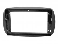 Einbaurahmen f�r 9 Zoll Autoradio in Smart ForTwo (2014-2023) / ForFour (2014-2021) - Klavierlack