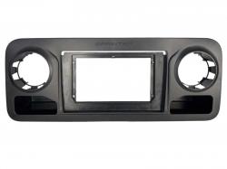 Einbaurahmen f�r 10 Zoll Autoradio in Mercedes Sprinter (W907 / W910, 2018-2026) - schwarz