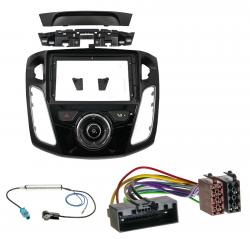 Radioeinbauset f�r 9 Zoll Autoradio in Ford Focus (2012-2017) - schwarz