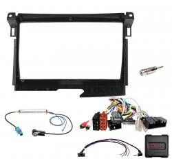 Einbauset mit Lenkradadapter f�r 9 Zoll Autoradio in Ford Ranger (T7, 2015-2017) - PDC, schwarz