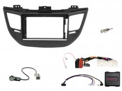 Einbauset mit Lenkradadapter f�r 9 Zoll Autoradio in Hyundai Tucson (TL, 2015-2018)