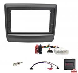 Einbauset mit Lenkradadapter f�r 9 Zoll Autoradio in Isuzu D-Max (2020-2025) - schwarz