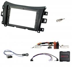 Einbauset mit Lenkradadapter f�r 9 Zoll Autoradio in Nissan Juke (2011-2014)