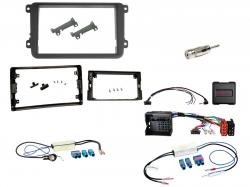 Einbauset mit Lenkradadapter f�r 9 Zoll Autoradio in VW Golf V (ab 2003), Ant. Set