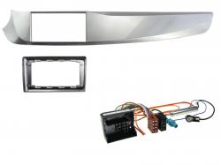 Radioeinbauset f�r 9 Zoll Autoradio in Alfa Romeo Giulietta 940 (2010-13), m.Magnet Marelli, silber