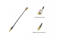 Antennenadapter - Fakra I (Buchse) - RP-SMA (Buchse) - Reverse Polarity