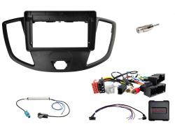 Einbauset mit Lenkradadapter f�r 9 Zoll Autoradio in Ford Transit (FAC/FAD, 2014-2019), CAN