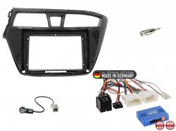 Einbauset mit Lenkradadapter f�r 9 Zoll Autoradio in Hyundai i20 (GB, 2014-2018) - Navi, schwarz