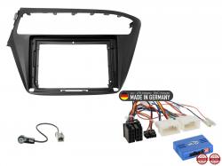Einbauset mit Lenkradadapter f�r 9 Zoll Autoradio in Hyundai i20 (GB, 2018-2020) - Navi, schwarz