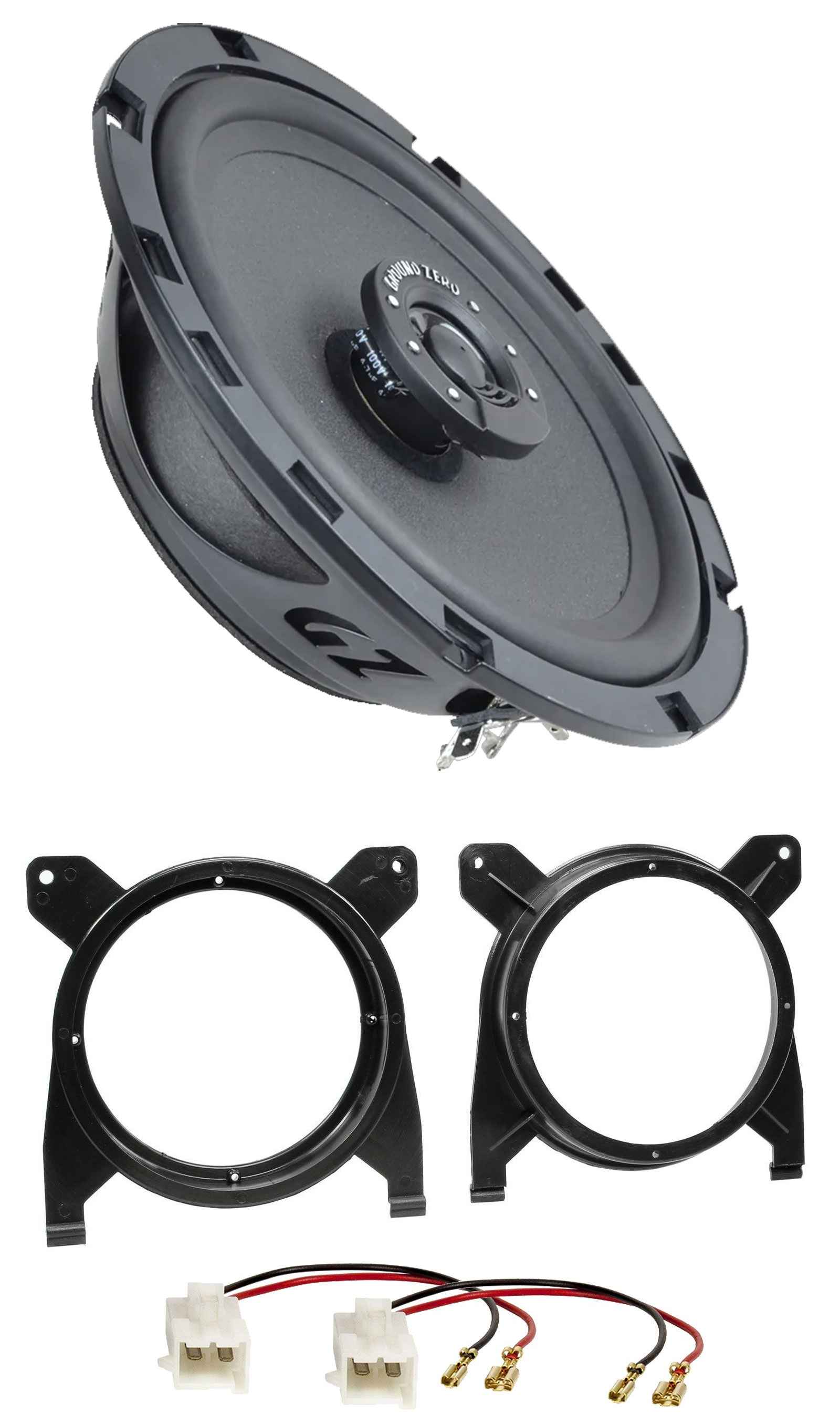 GROUND ZERO 16.5CM 2Way 120 Watt Speakers for Volvo S70 V70 to 00 Rear Bra £61.10 PicClick UK