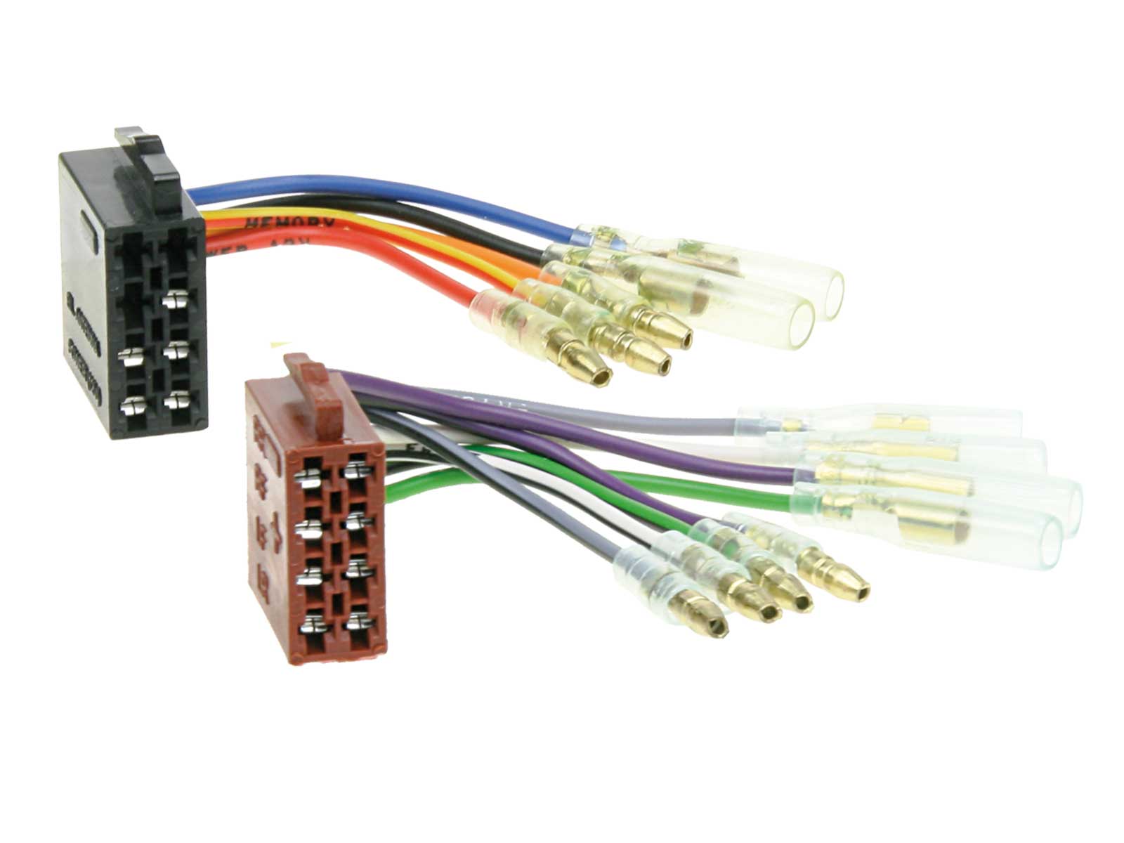 ISO Stecker & Buchse Lautsprecher + Strom Anschluss Kabel, 0,99 €