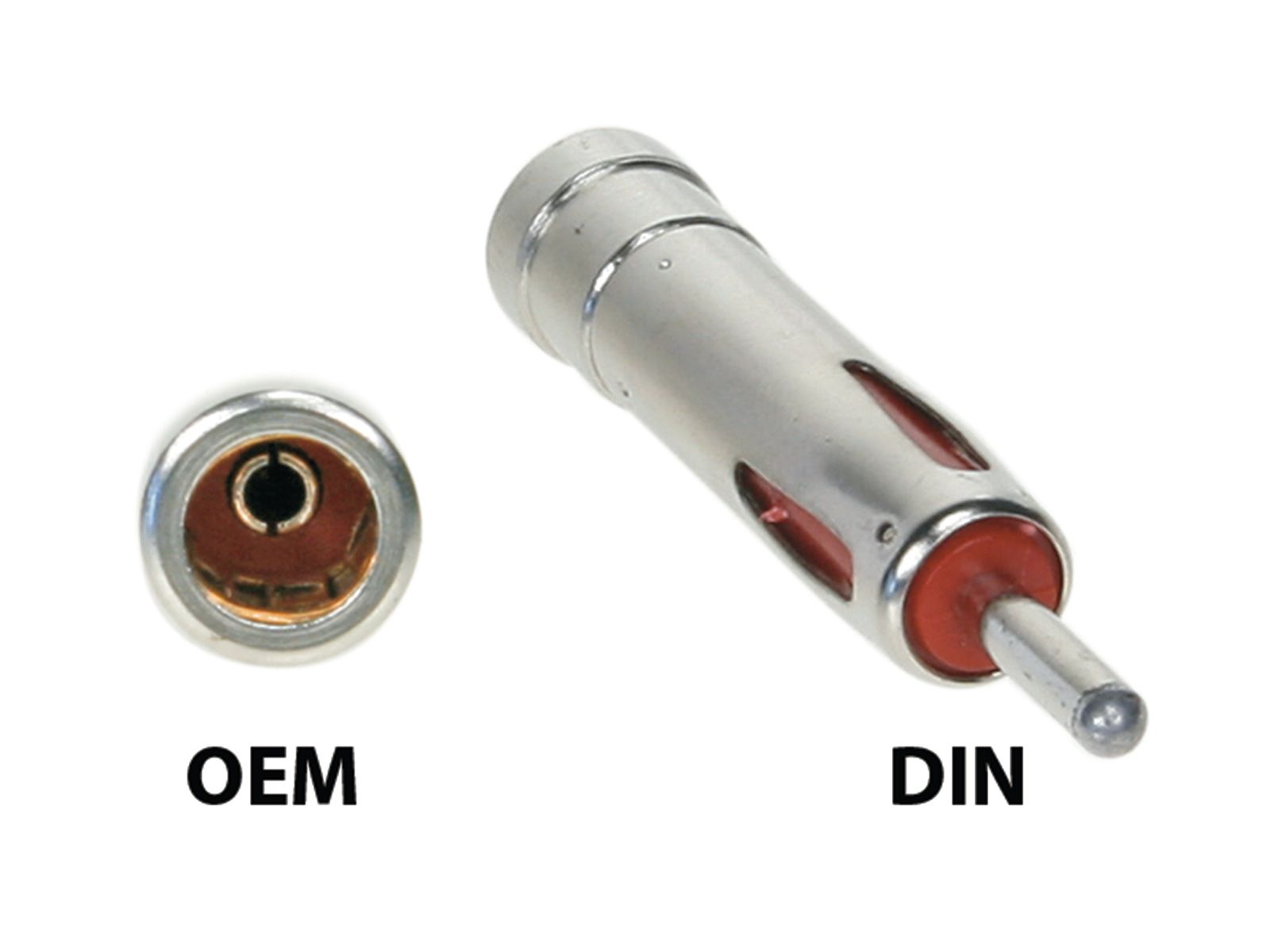 Antennen-Adapter Stecker DIN - Kupplung ISO