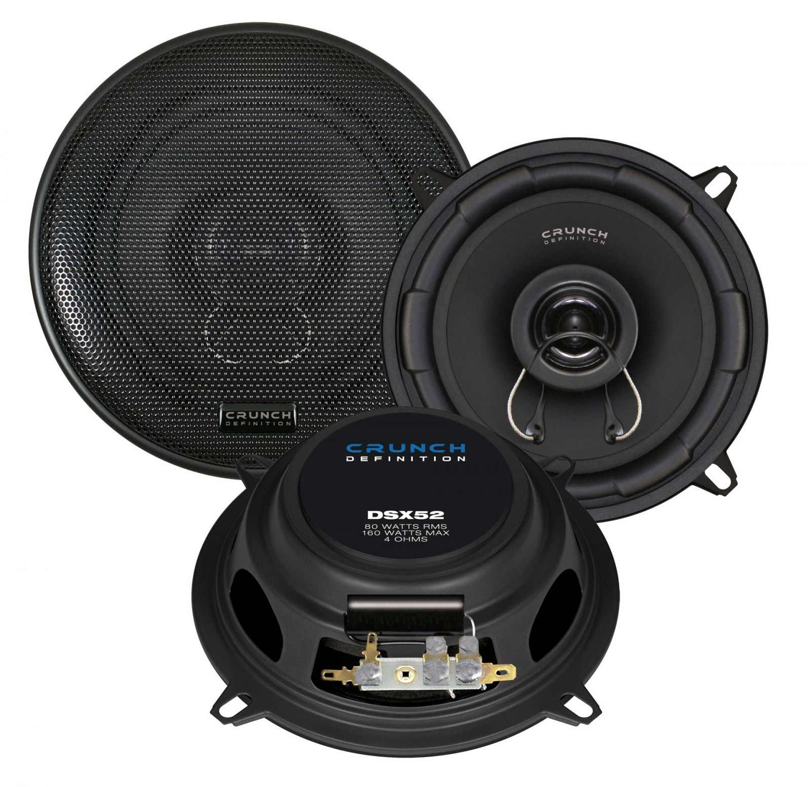 Crunch DSX52 - 13 cm 2-Wege-Lautsprecher mit 160 Watt (RMS: 80 Watt)