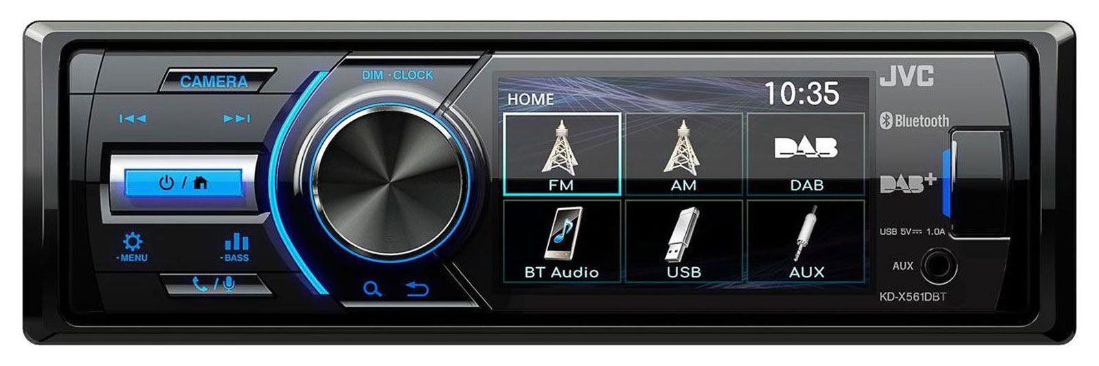 ab 09 grau JVC DAB Bluetooth MP3 USB Autoradio für Renault Scenic 