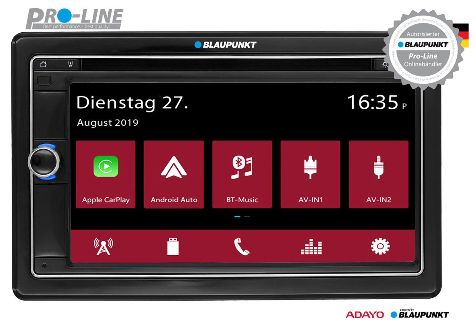 GOHHDL 2Din Bluetooth Autoradio Mit 7 Zoll Auto Bil Produktbild-Vorschau 9