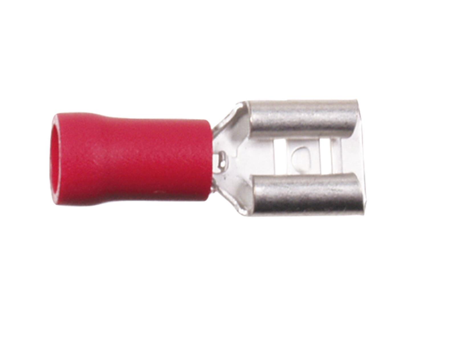 ACV Flachsteckhülse rot 0.5-1.0 mm² / 4.8 mm (100 Stück) - 344801-1