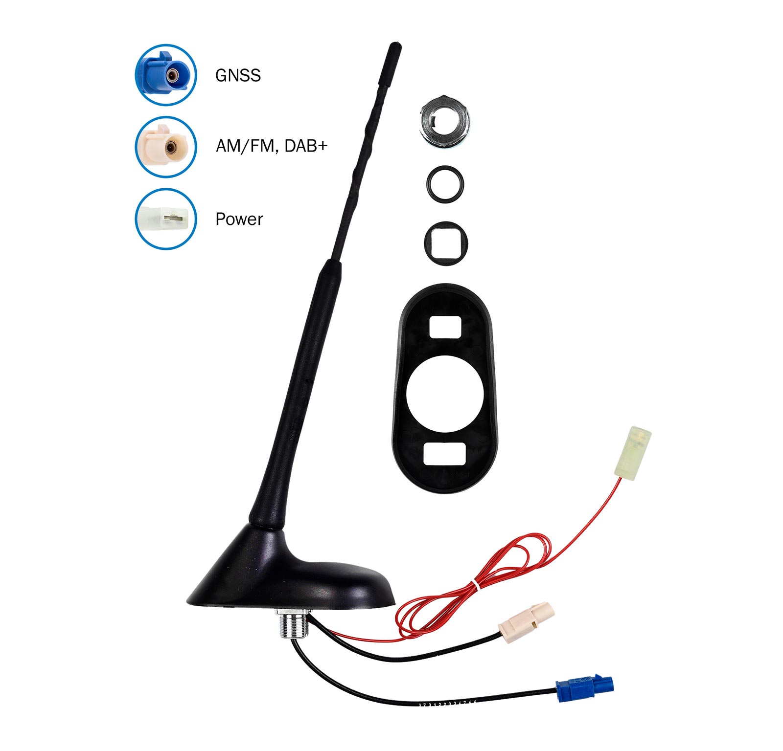 DAB Antennenfuss Aktiv / DAB+ Dachantenne für