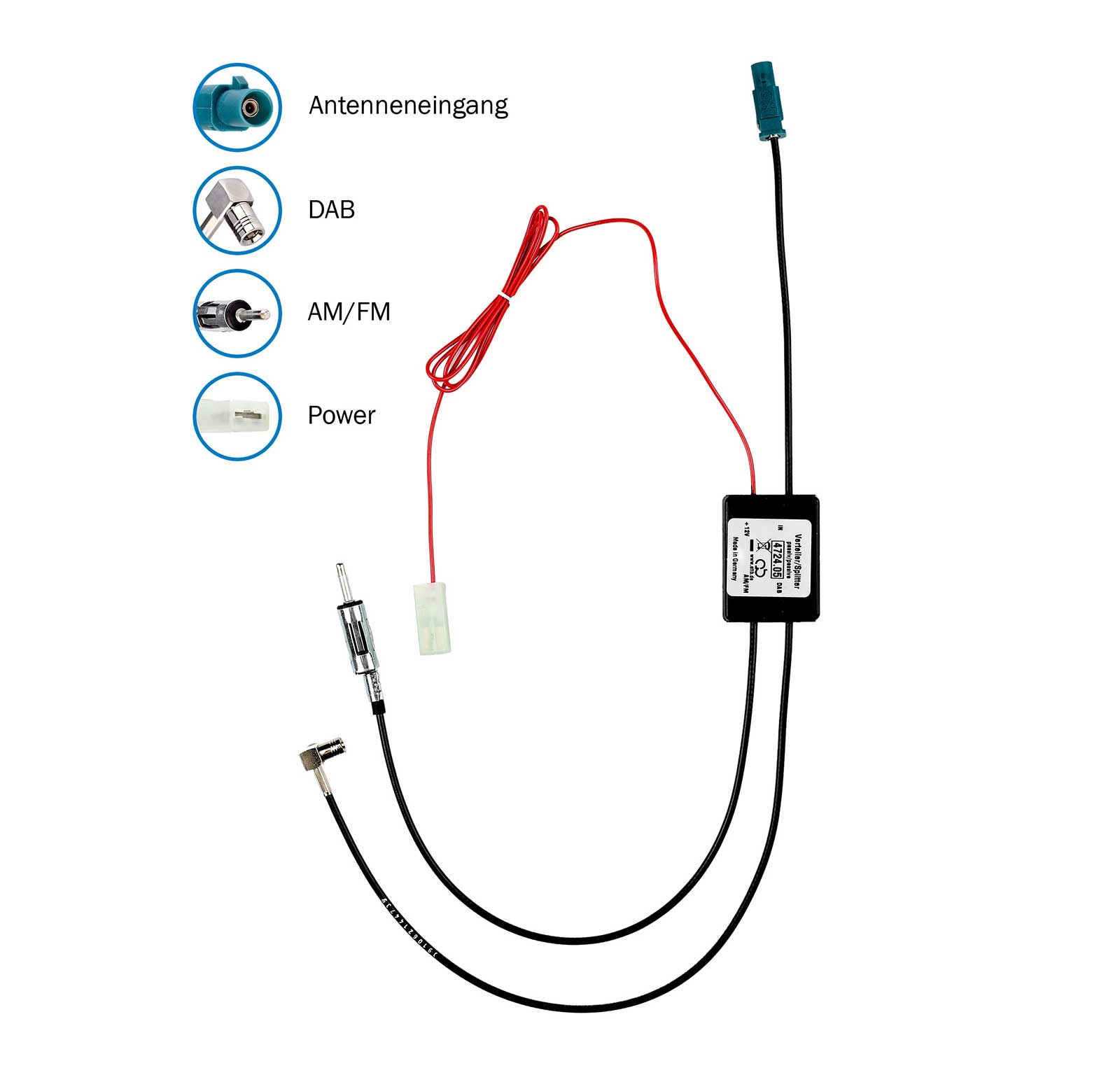 DAB+ Antennensplitter vorhandene Antenne - Autoradio