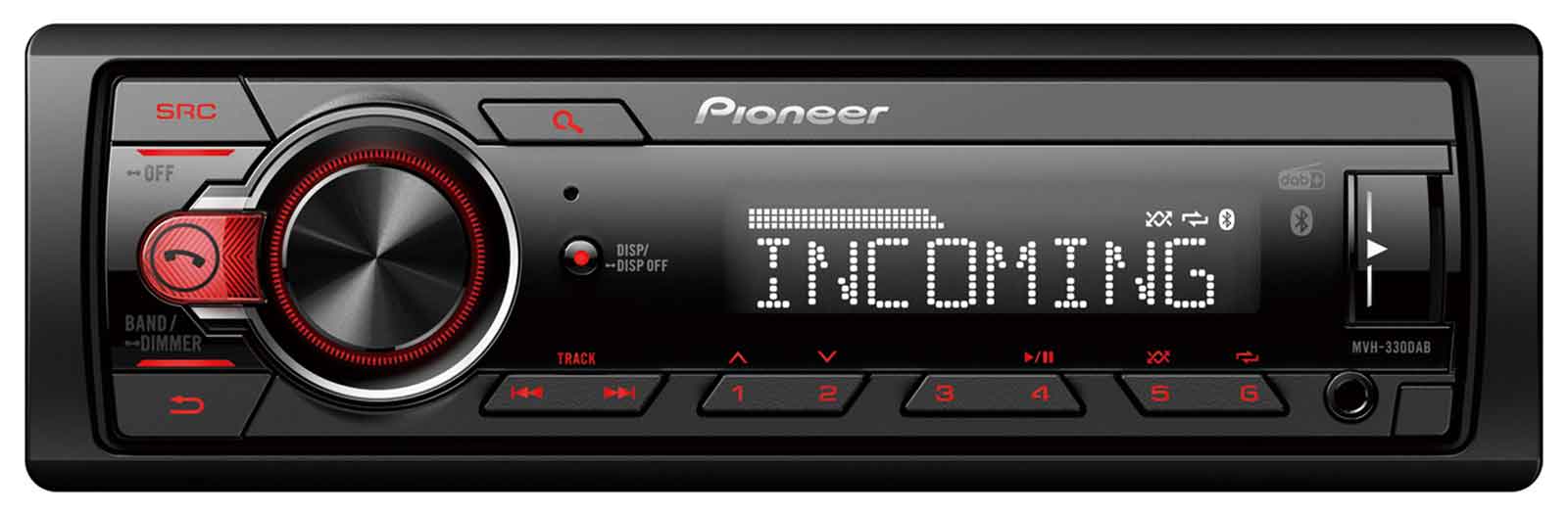 Pioneer MVH-330DAB - MP3-Autoradio mit DAB / Bluetooth / USB / AUX-IN