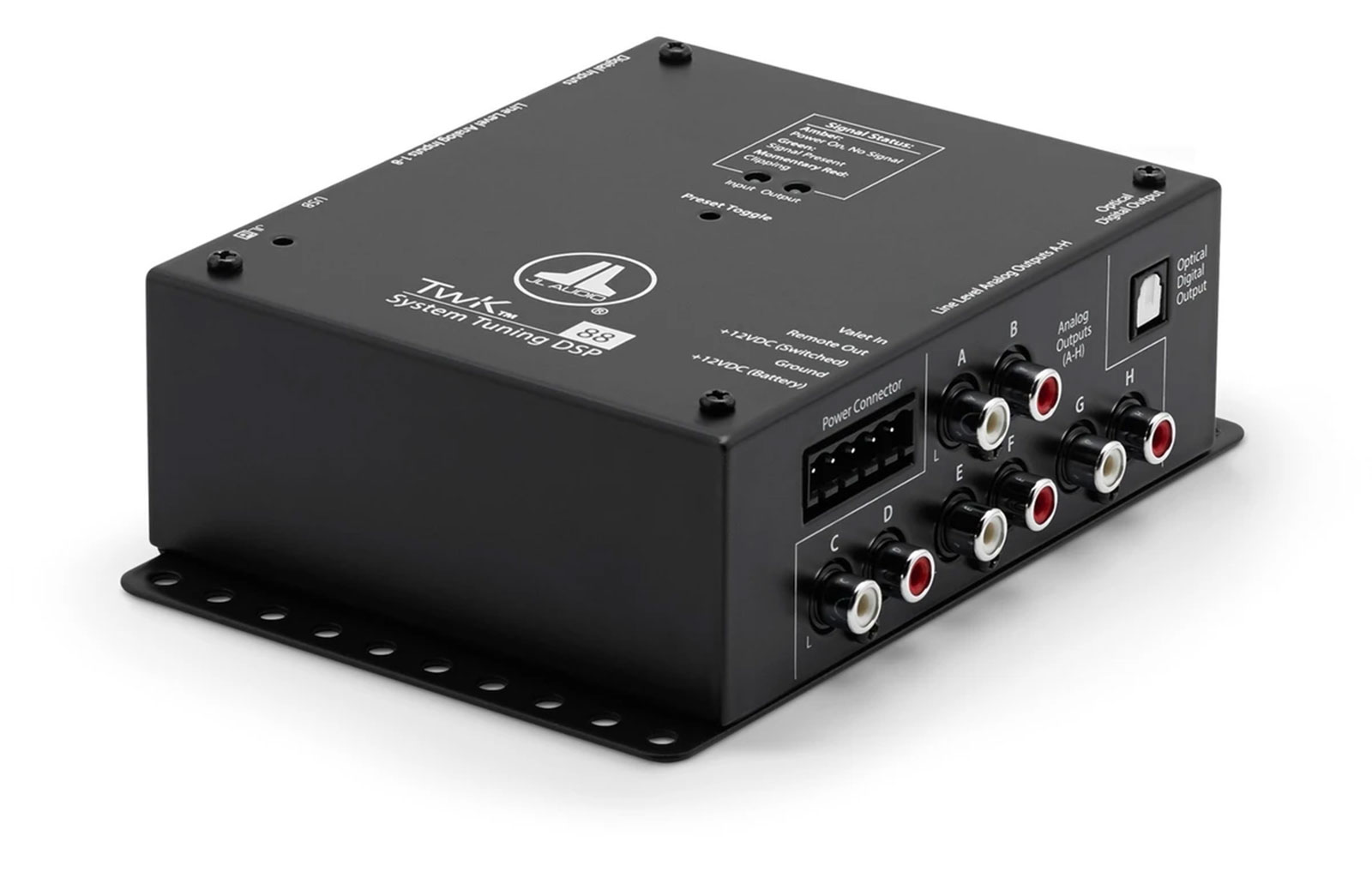 JL Audio TWK-88 - System-Tuning DSP-gesteuert durch TüN-Software mit Analog- und Digitaleingang