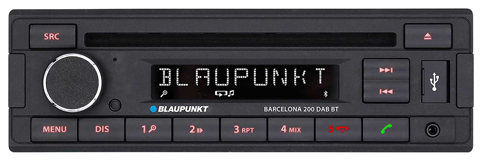 Blaupunkt Barcelona 200 DAB BT - CD/MP3-Autoradio mit DAB / Bluetooth / USB / AUX-IN