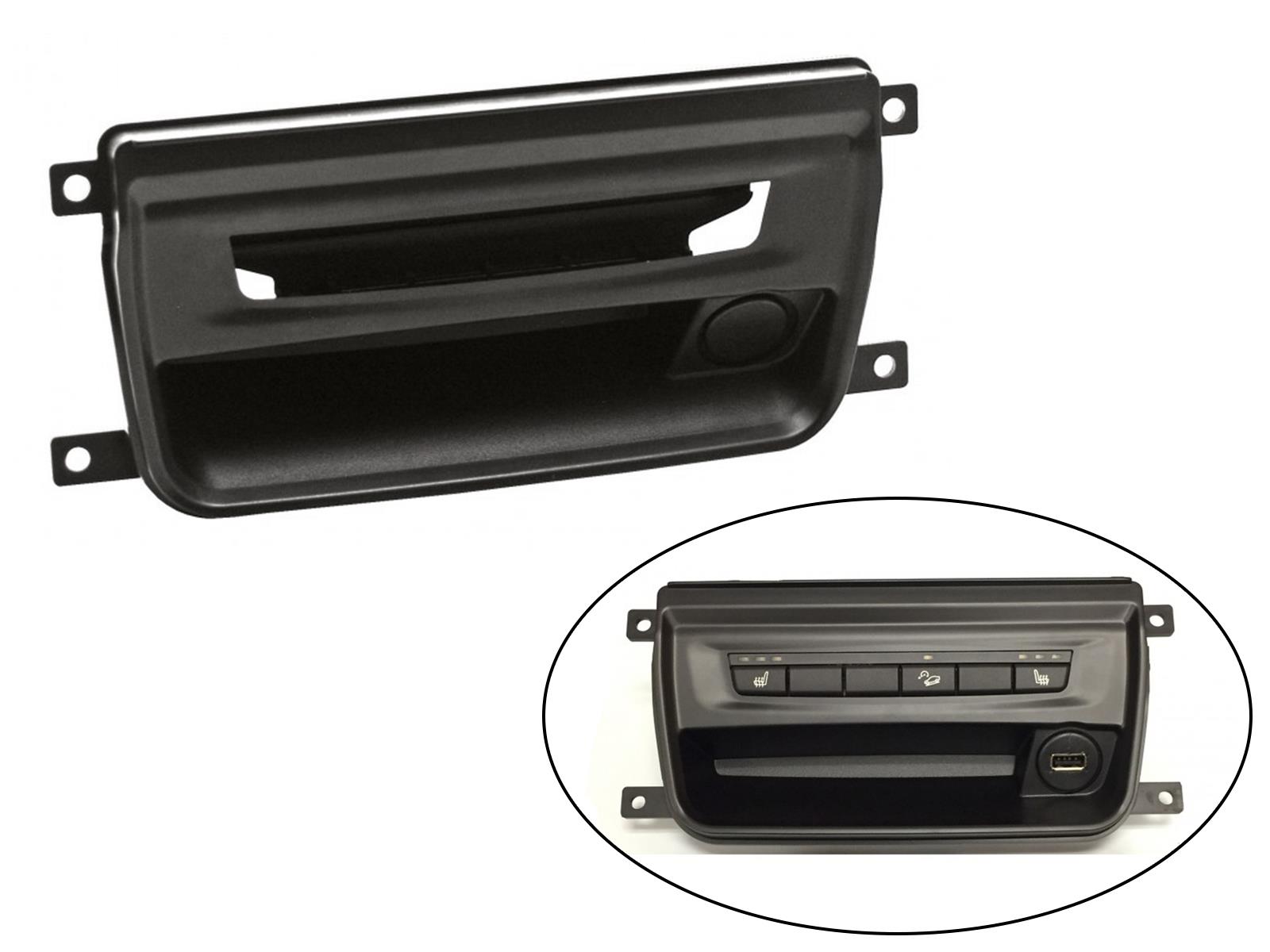 Ablagefach und Platz für USB-Anschluss für BMW 3er (E90/E91/E92/E93) -  schwarz