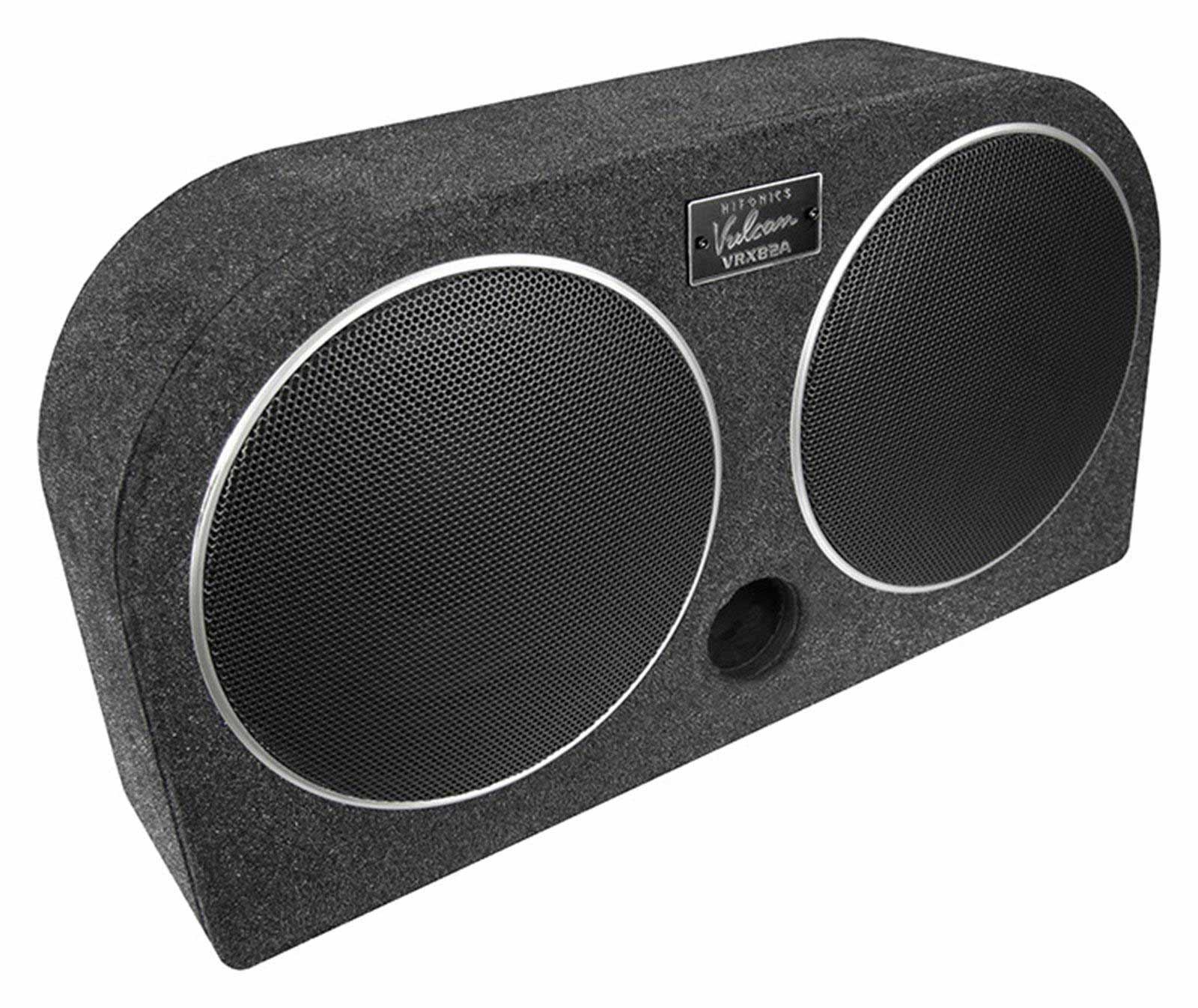 ESX V800A Subwoofer Attivo 20 Cm – 200/400W, Passivmembran, Telecomando E Ingressi RCA/High Level