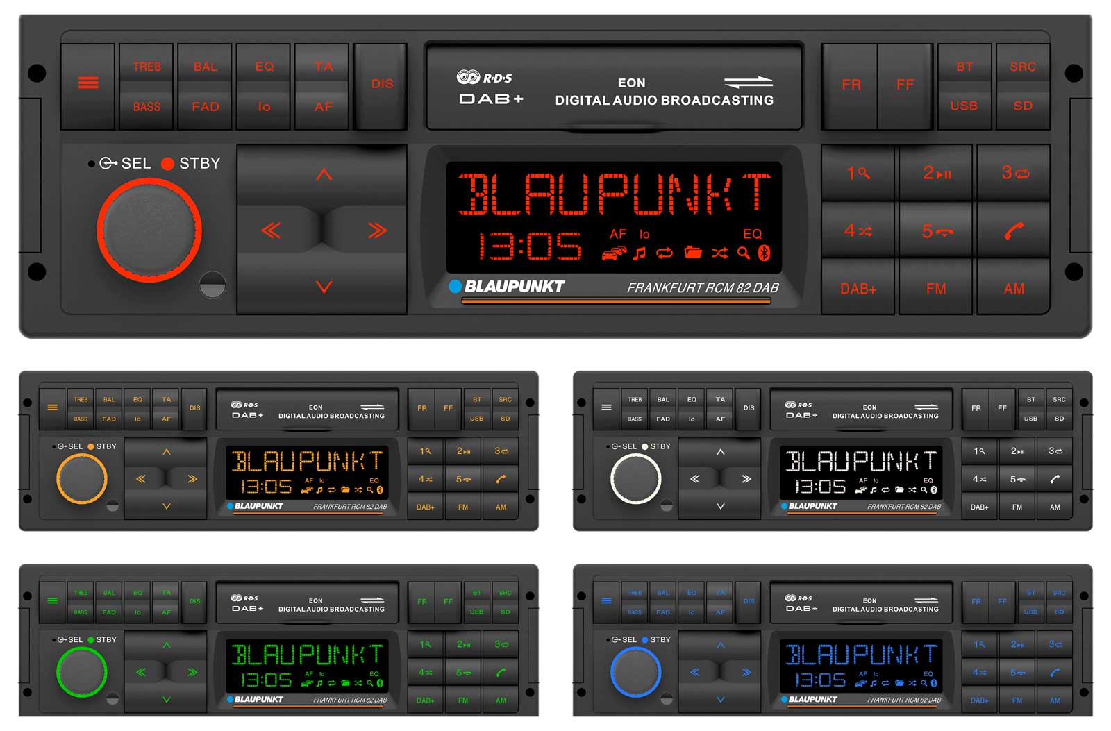thumbnail image 2 of Blaupunkt Madrid 200 BT Bluetooth MP3 Car Stereo For BMW 3 Series E46 (1998+, Round Pin) 2 of 5