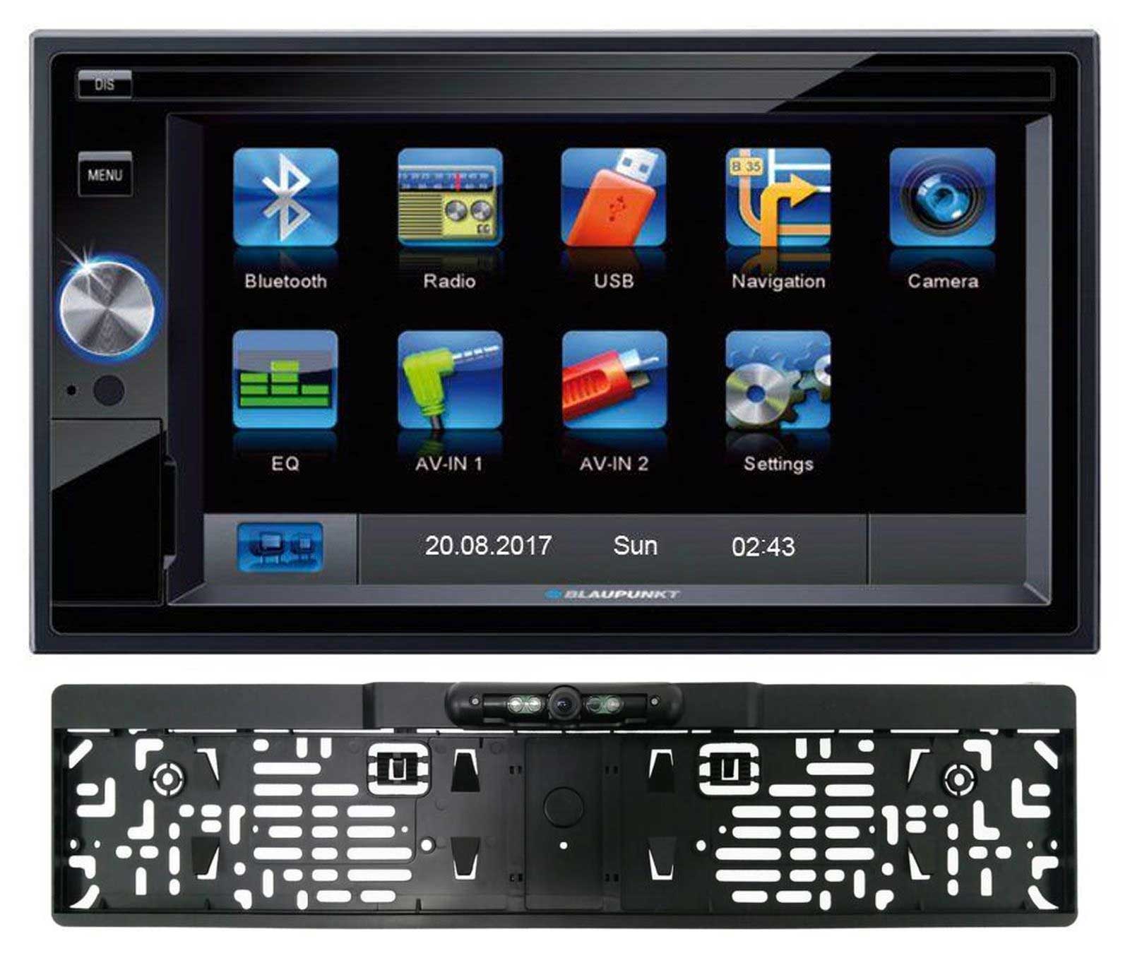 Blaupunkt Santa Cruz 370 EU + RVC 4.1KH - 2-DIN Navigation mit Touchscreen / Bluetooth / TMC / USB