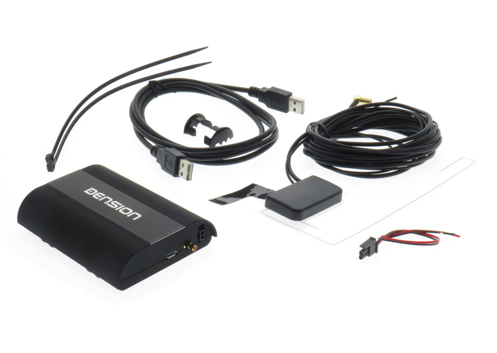 Dension DAB+U - DAB / DAB+ USB Empfänger für Autoradios mit Ipodsteuerung  inkl. Antenne DBU3MPC_SET