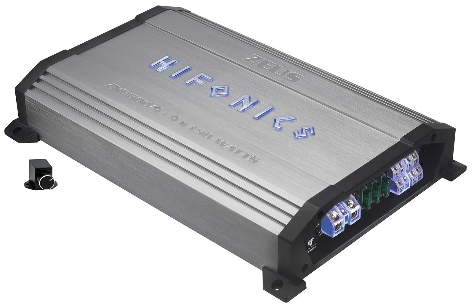 Hifonics Zeus Elite ZG-1200.4 1200W 4-Channel Amplifier - Bridgeable Electronic Crossover, Class A/B, 4 Gauge Power