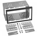 Einbaurahmen Set fr Doppel DIN Autoradio in Ford Fusion, Focus, Fiesta (2004-2013) - silber