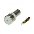 Antennenstecker ISO (50 Ohm, F) - Crimp Version fr RG58