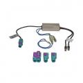Antennenadapter - Doppel / 2x Fakra (Stecker) - Fakra (Stecker) - Phantomeinspeisung - mit Diversity