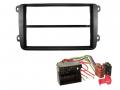 Radioeinbauset fr DIN Autoradio in VW Golf V, VI, Touran, Passat 3C, Caddy, EOS / Skoda Octavia