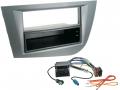 Radioeinbauset fr DIN Autoradio in Seat Leon (ab 05) - dunkelgrau metallic