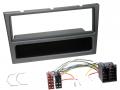 Radioeinbauset fr DIN Autoradio in Opel Corsa C, Meriva, Signum, Vectra C (2000-2004) - charcoal