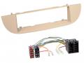 Radioeinbauset fr DIN Autoradio in Fiat 500 (ab 2007) - perlgrau / beige