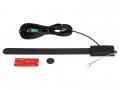 DVB-T Glasklebeantenne schwarz - 5 Volt - intern - Fakra - Calearo 7137131