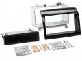 Einbaurahmen fr DIN Autoradio in Citroen Jumper, Fiat Ducato, Peugeot Boxer (11-16) - piano schwarz